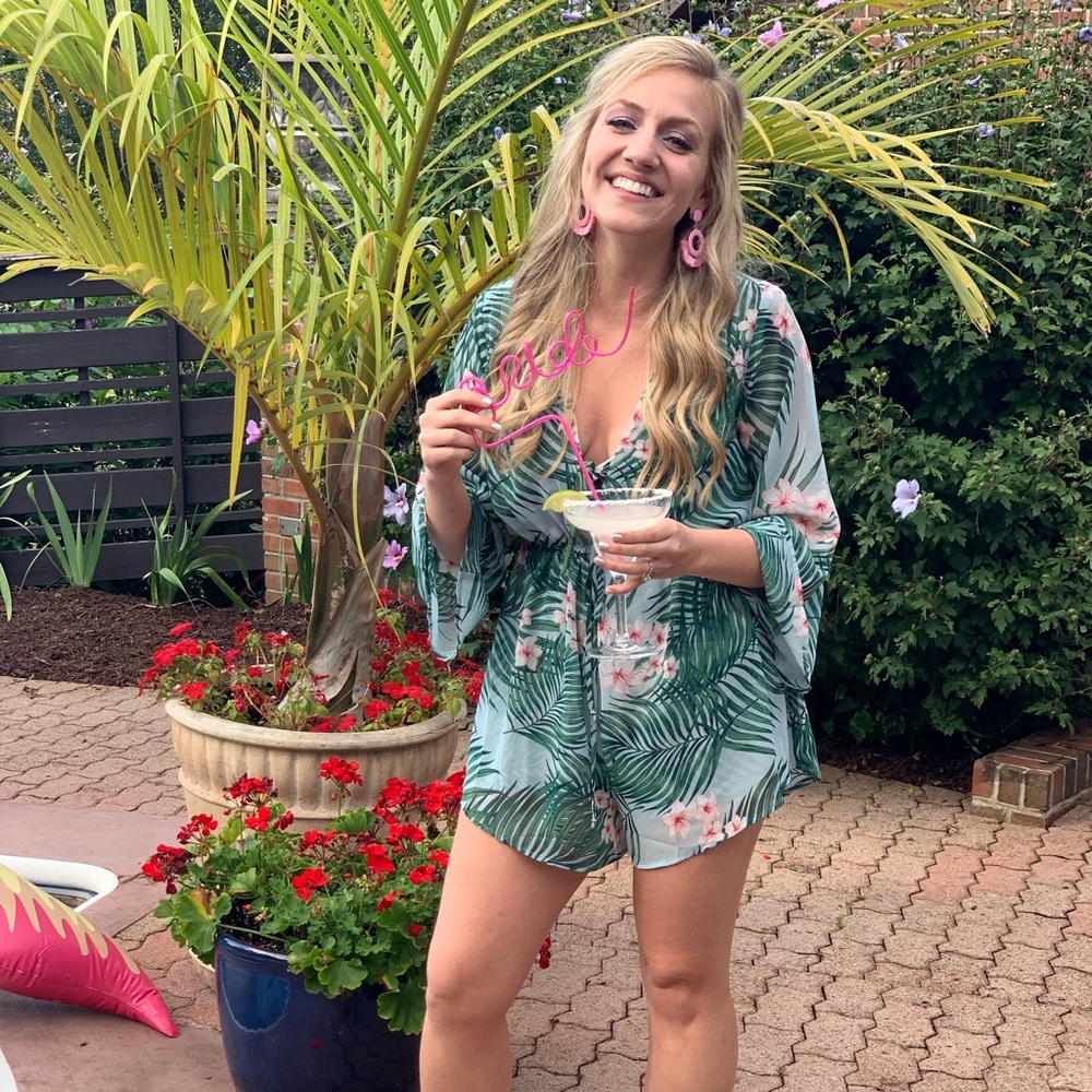 Show me your mumu romper/ swimsuit coverup